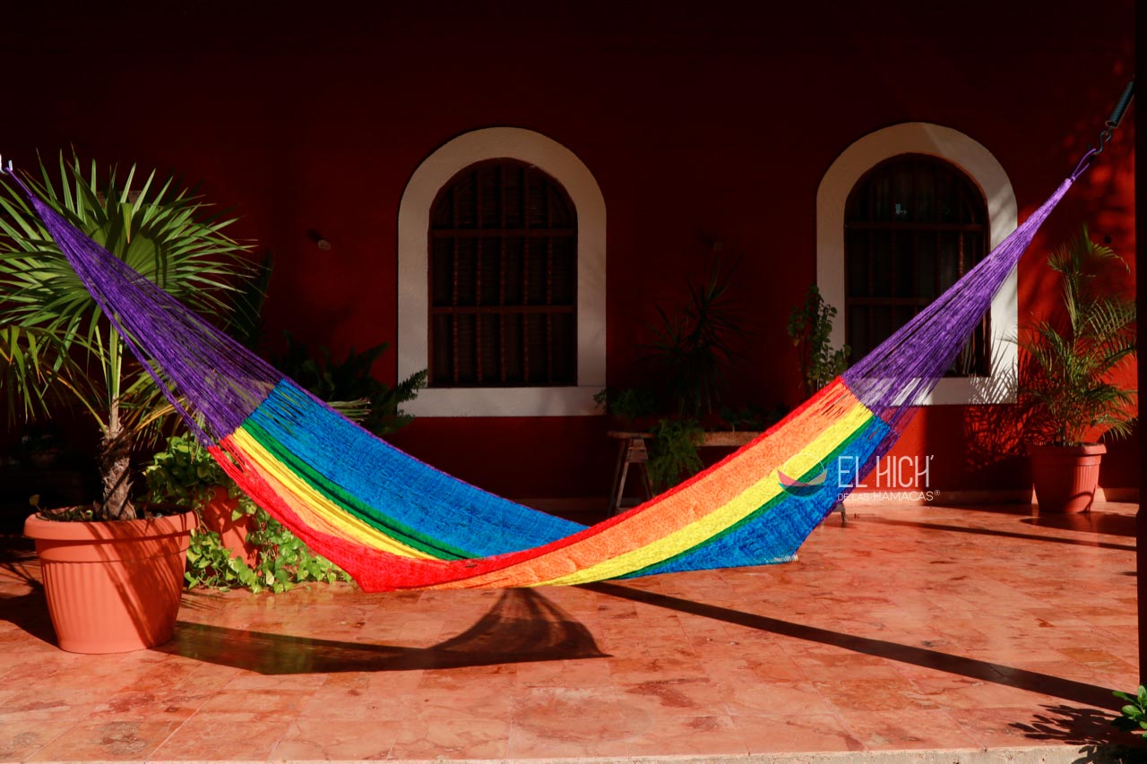 multicolor original mexicano maya-hamaca maxi-tamaño Méjico 5 arco iris 
